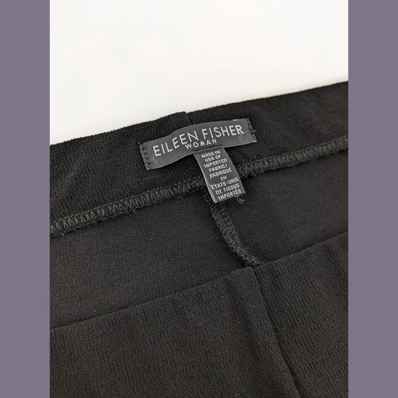 Eileen Fisher Women's Stretch Crepe Slim Ankle Pants In Graphite - Picture 6 of 7